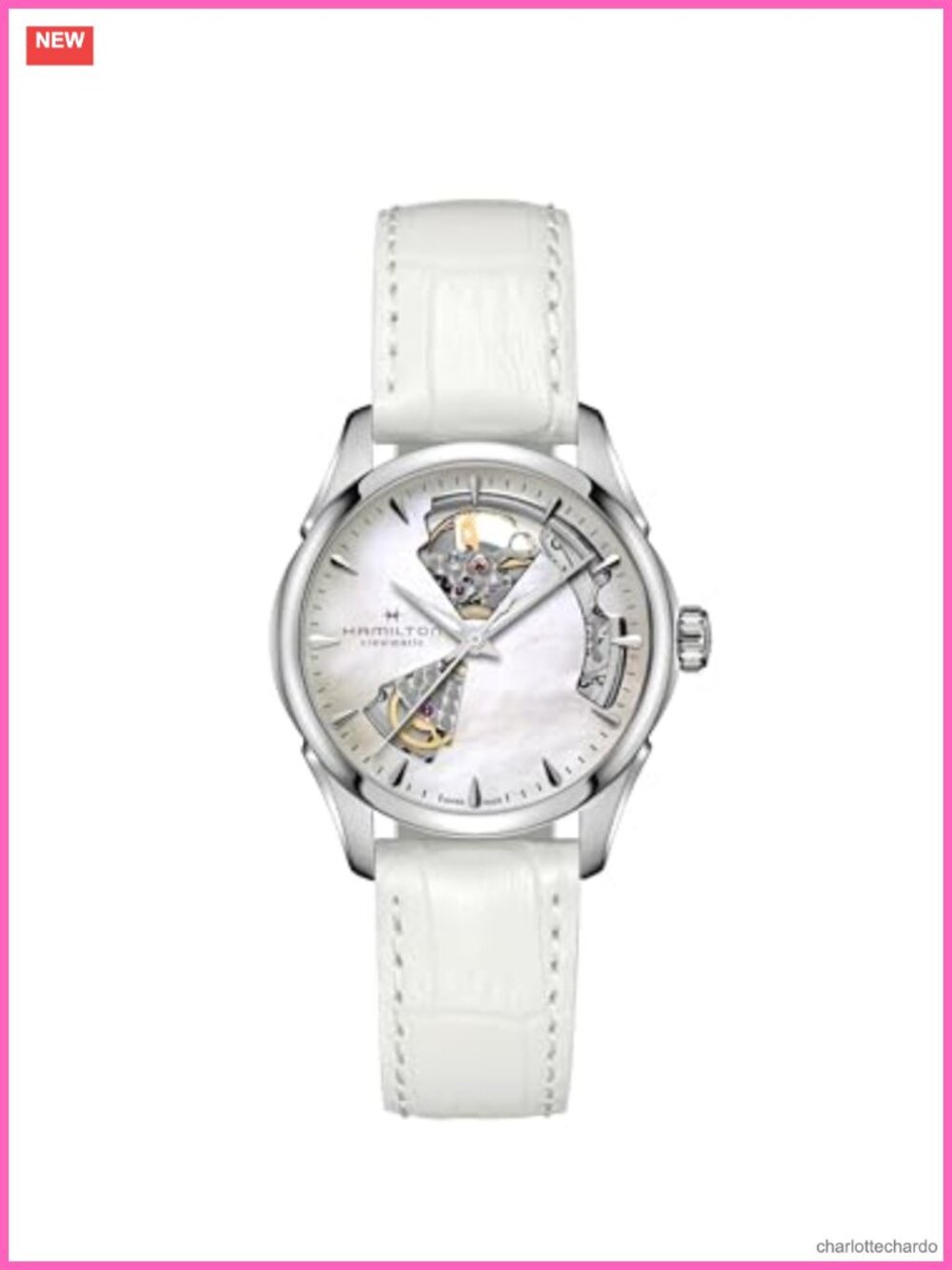 Hamilton Jazzmaster Open Heart Swiss Automatic Leather Watch 36mm
